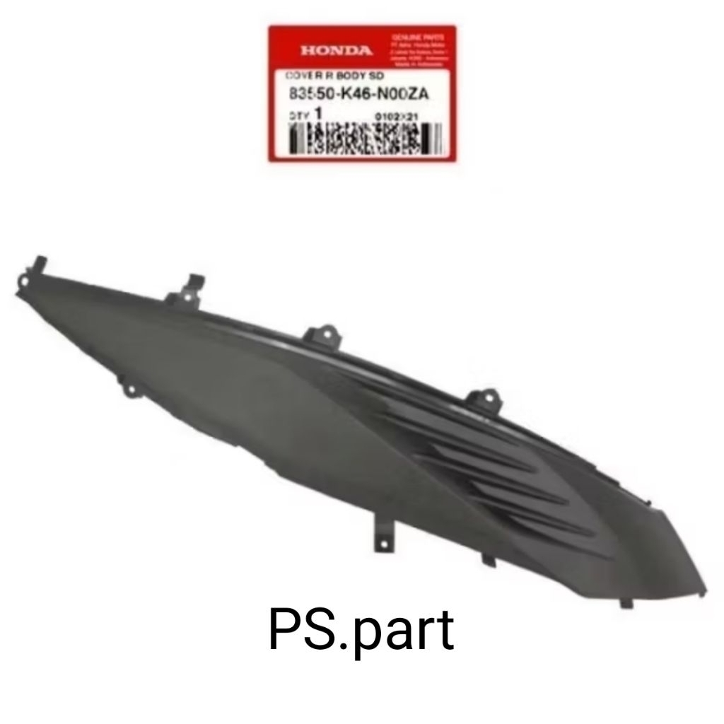 83550-K46-NOOZA Cover R body side sambungan body kanan Vario110 fi LED Original AHM
