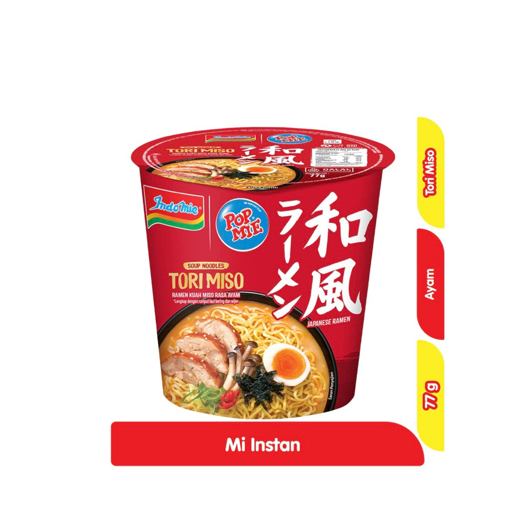 

1 DUS POP MIE MI INSTAN TORI MISO RAMEN Isi 12 Cup