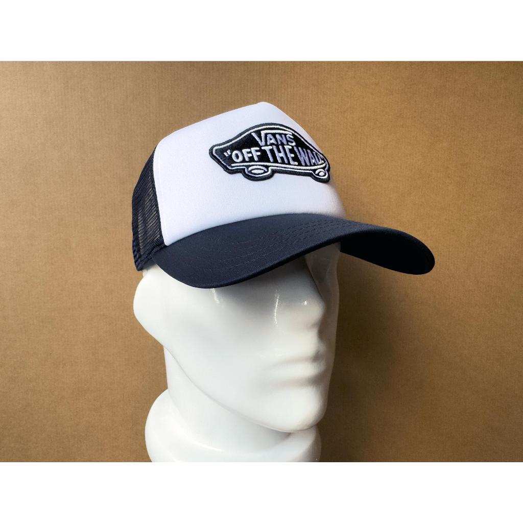 Topi Vans Classic Patch Curved Bill Trucker Black/White Hat 100% Original