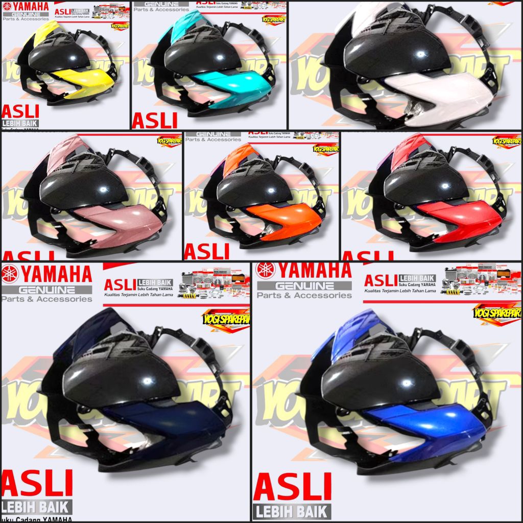 PAKET BATOK KEPALA LAMPU DEPAN BELAKANG MX KING MXKING V2 LED ORIGINAL ASLI YAMAHA SET TOTOK ATAS BA