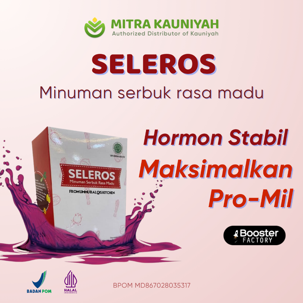 

BOOSTERFACTORY Seleros Madu 75GR – Minuman serbuk rasa madu, hormon stabil maksimalkan promil