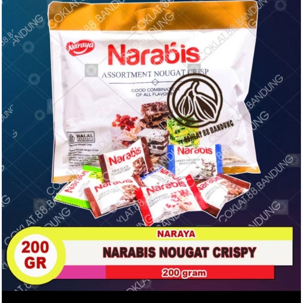 

Naraya Narabis Nougat Crispi 200gr /Aneka Rasa /cookies crispi