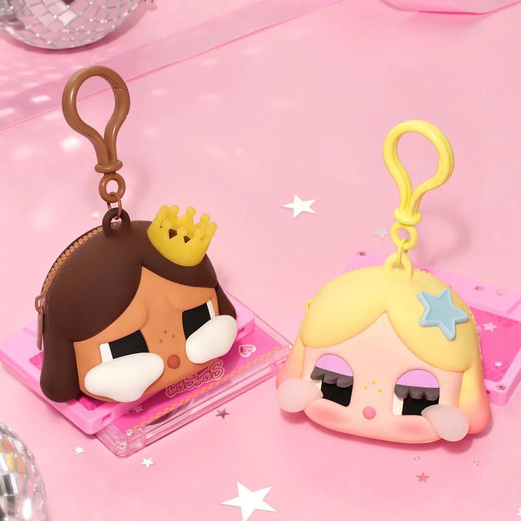 Earphone case Labubu Hacipupu Cry Baby Shiny Brown Gold Blonde Crying again - Tempura - Bear - Duck 