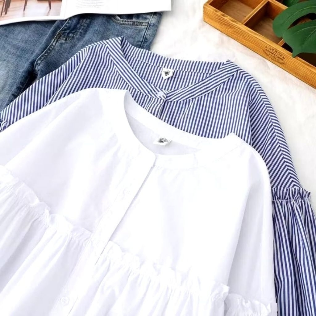 Kemeja Anak Perempuan Umur 7-14 Tahun / Atasan Anak Perempuan / Kemeja Anak Cewe Fashion Premium