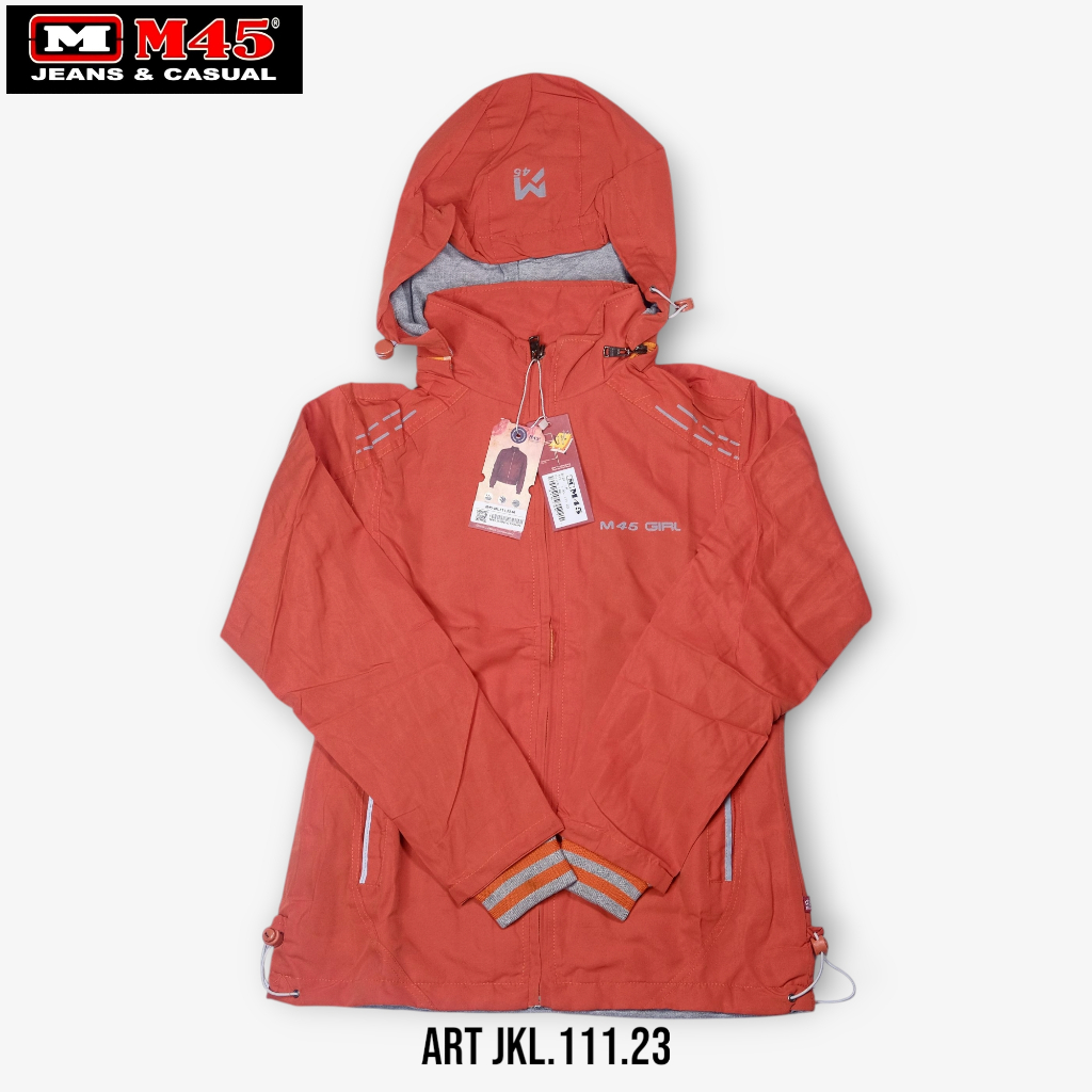 M45 Jaket Parasut Wanita Warna Orange - JKL.111.23