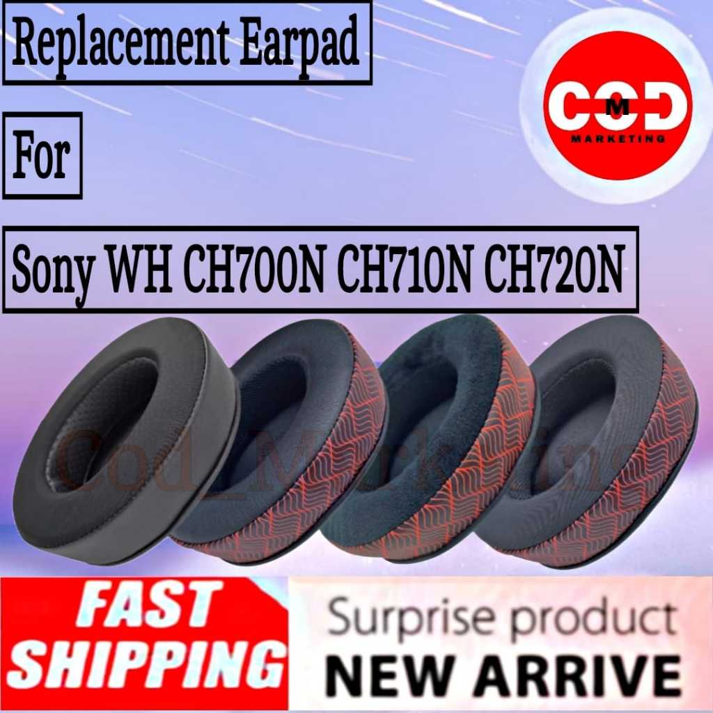 Bantalan Earcup Foam Earpad Cushion Sony WH CH700N - Busa Sony WH CH 700N - Sony WHCH700N - Sony WHC