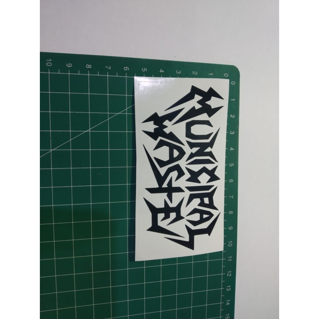 

stiker cutting municipal waste