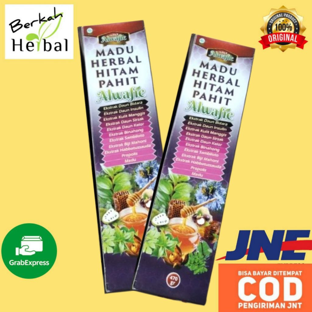 

Madu Herbal Hitam Pahit Alwafie 470gr Al Wafie