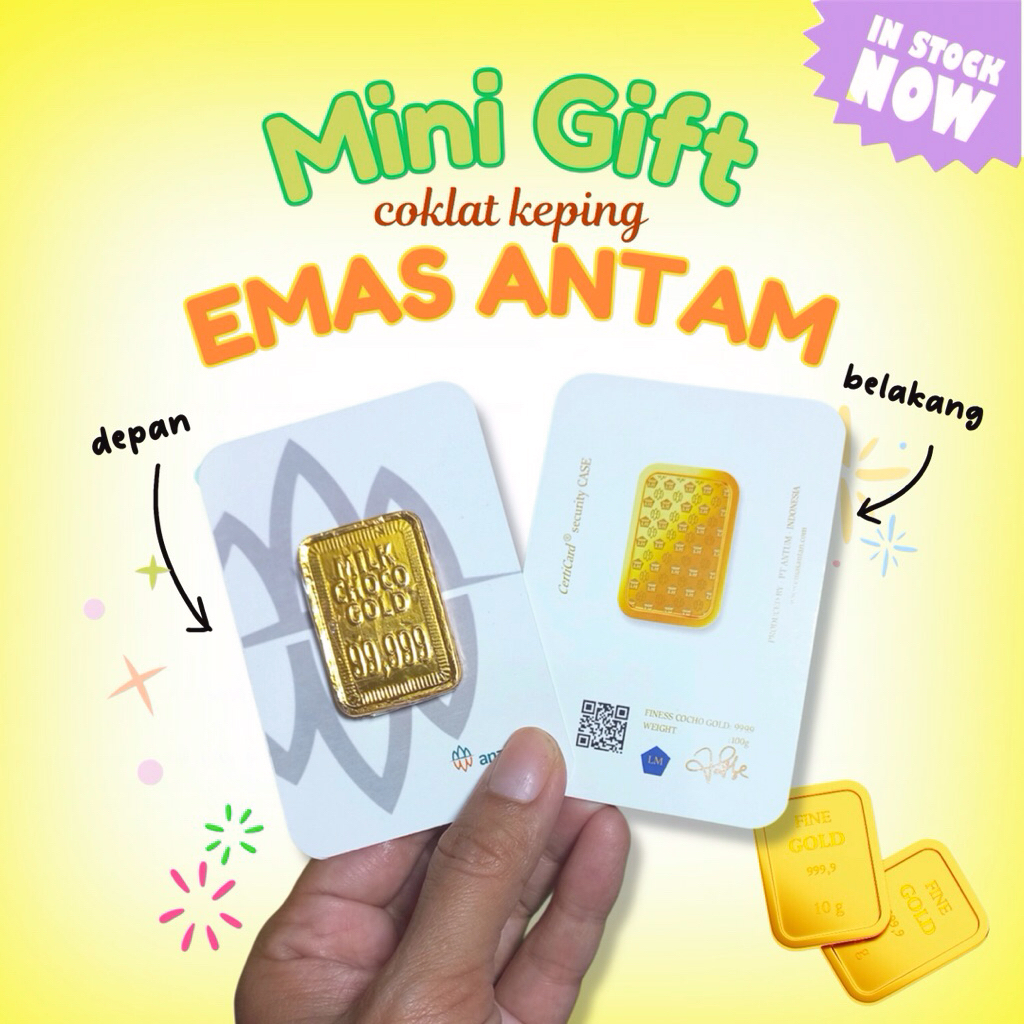 

MINI GIFT COKLAT GOLD EMAS Batangan / coklat keping emas