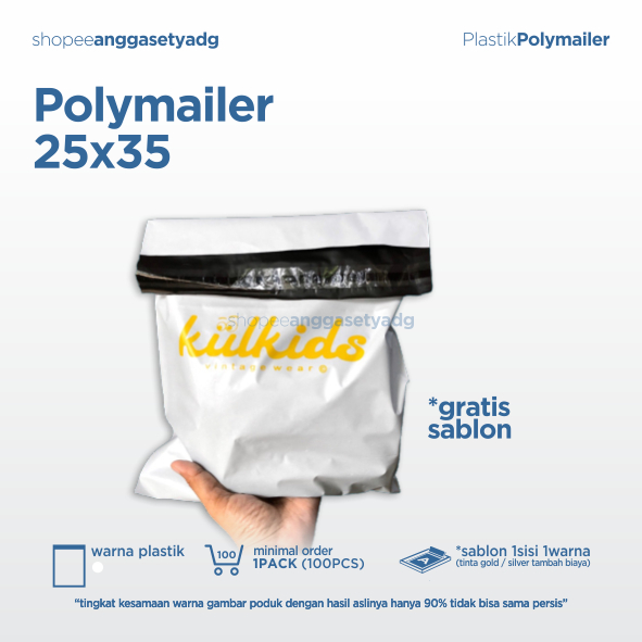 

Plastik Polymailer 25x35 Sablon