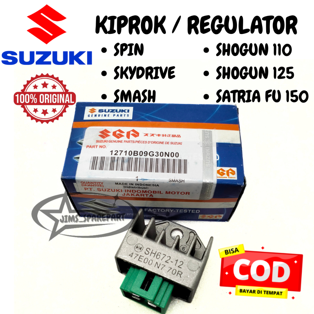 KIPROK REGULATOR SUZUKI SPIN SKYDRIVE SMASH SHOGUN 110 125 SATRIA FU 150 KUALITAS ASLI ORI SGP