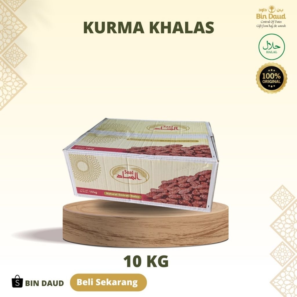 

Kurma Khalas Saad 10kg – Kurma Kering Asli Arab Premium | Stok Reseller & Oleh-Oleh Haji