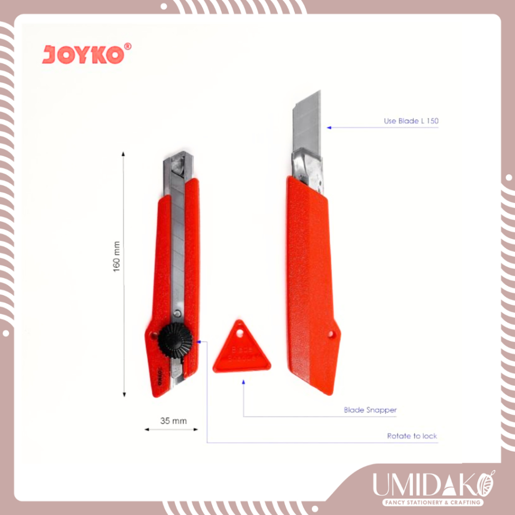 

[UMIDAKO] CUTTER PEMOTONG JOYKO BESAR GRATIS 1 TUBE REFILL / GRATIS ISIAN | CUTTER L-500