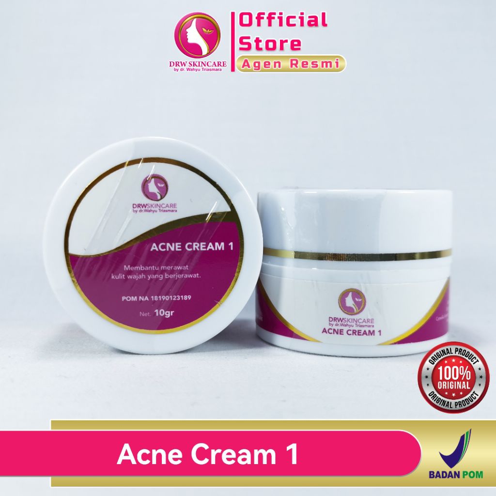 DRW Skincare Krim Malam BPOM untuk Jerawat Bekas Jerawat Flek Kusam/ Night Cream