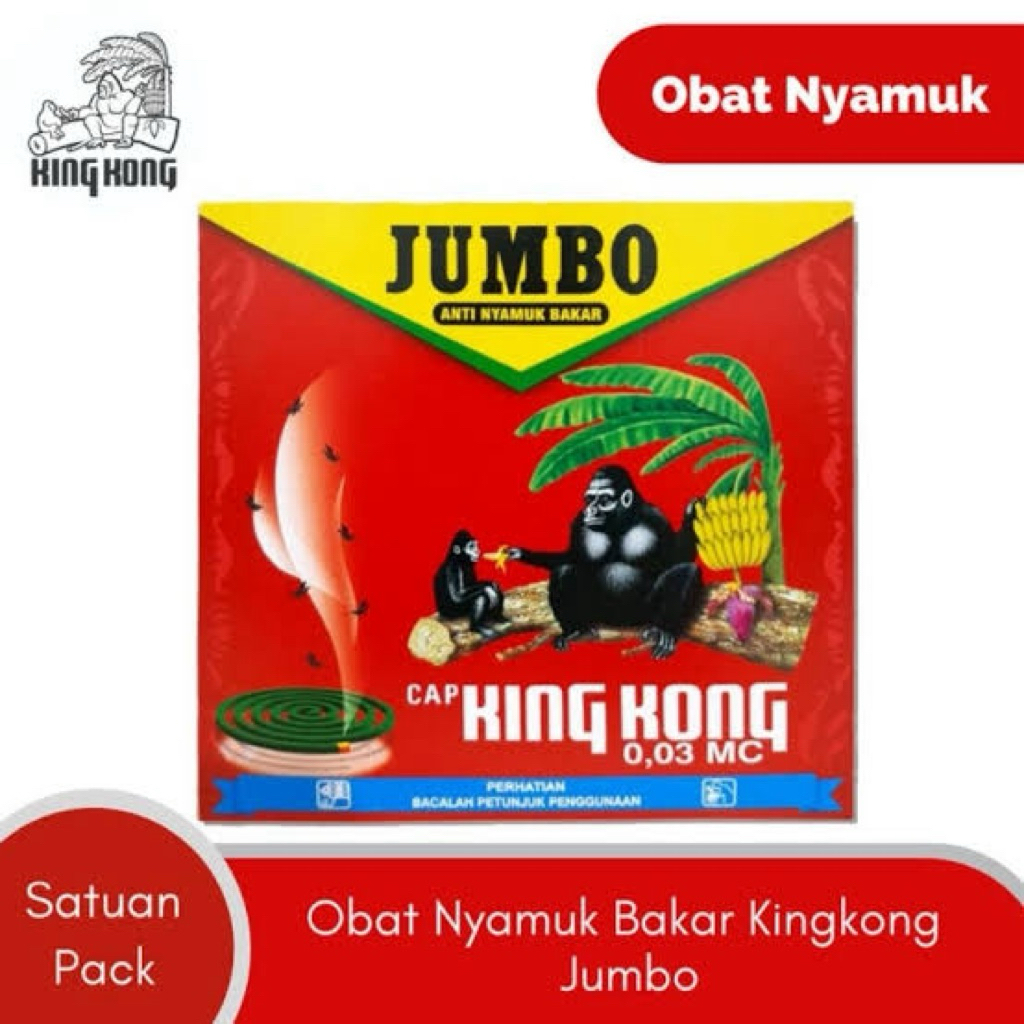 OBAT NYAMUK BAKAR KINGKONG JUMBO / KINGKONG JUMBO OBAT NYAMUK BAKAR 1PACK ISI 5pcs