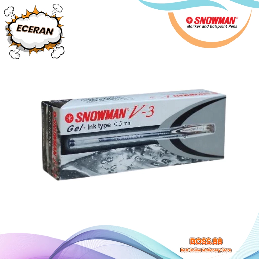 

BALLPOINT ECERAN SNOWMAN V-3 (3 PCS)