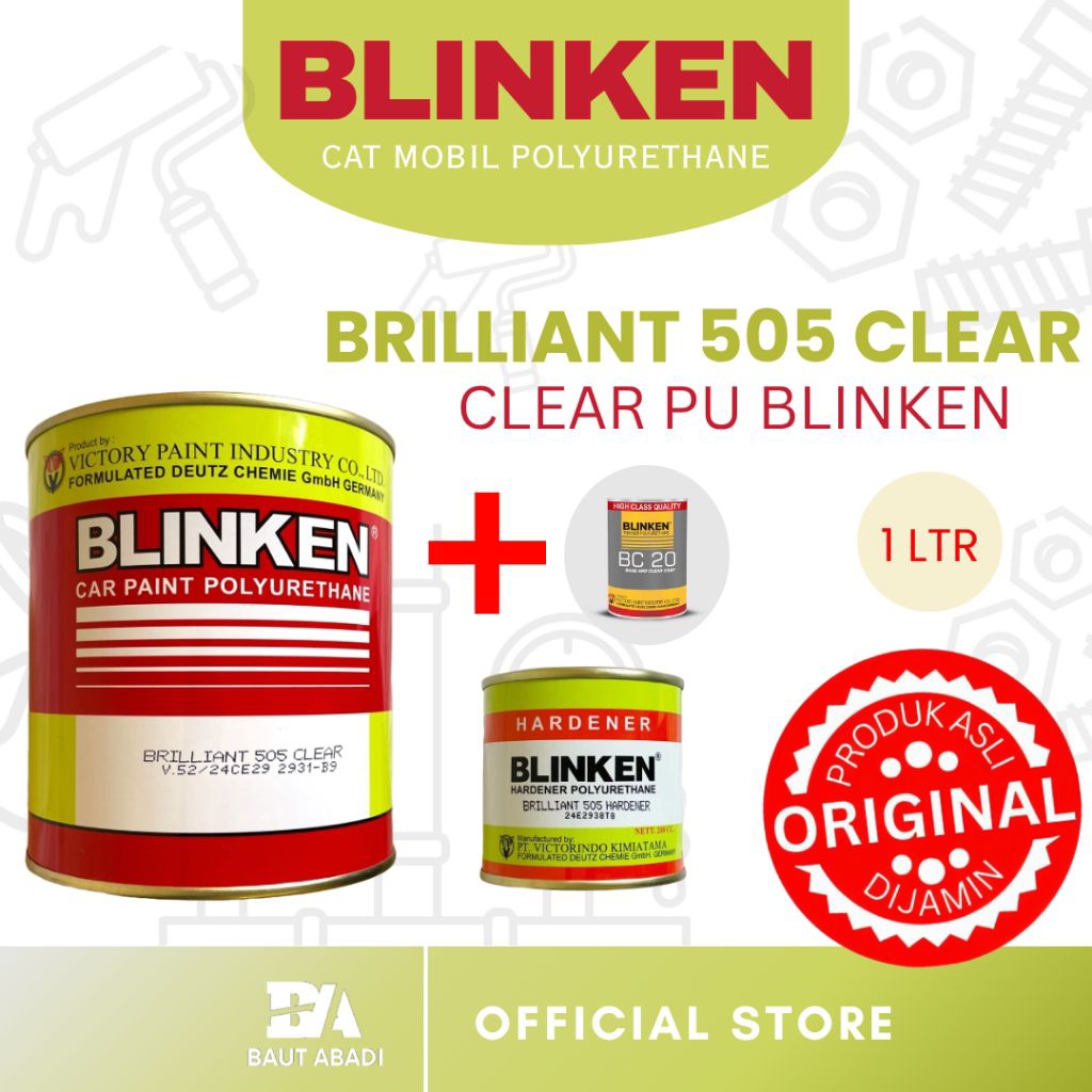 Blinken Brilliant 505 Clear + Thinner BC 20 1 LTR