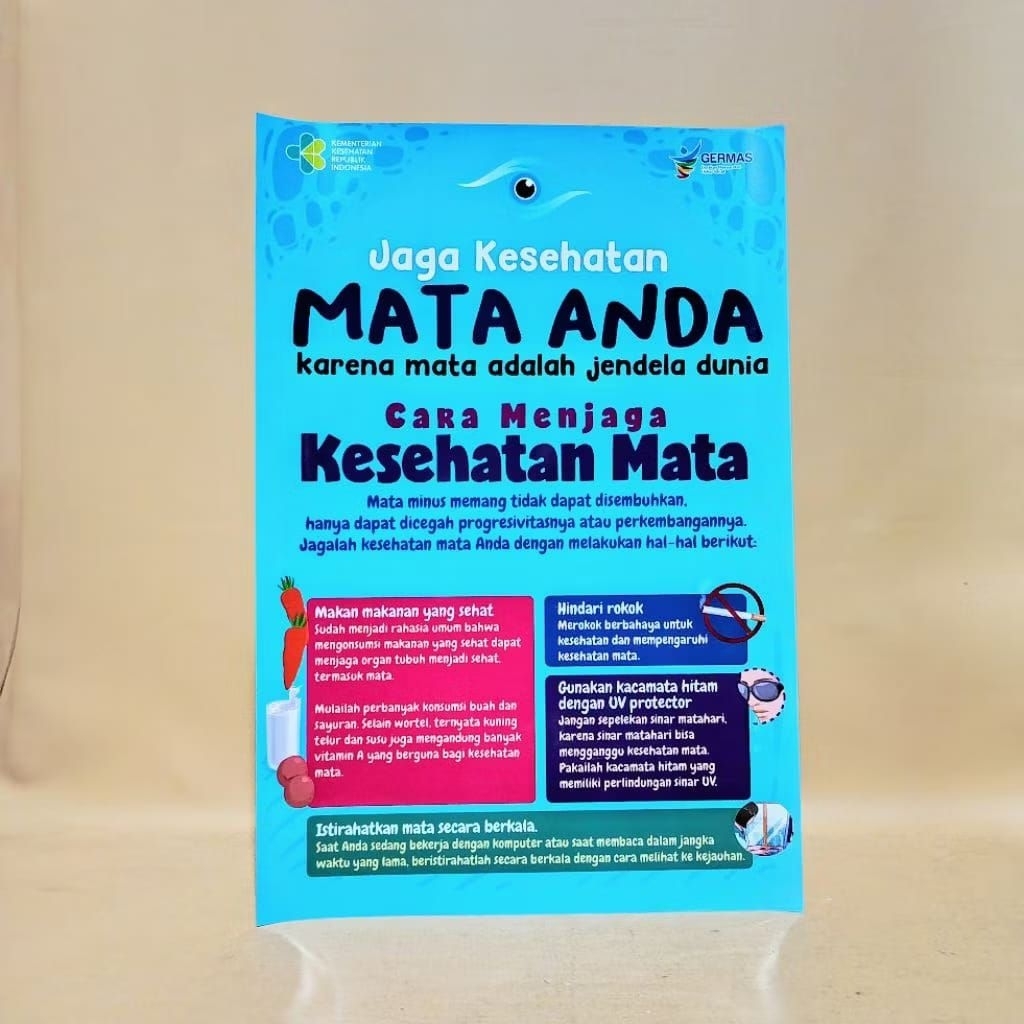 Poster Kesehatan Mata - Poster Kesehatan Cara Menjaga Kesehatan Mata - Menjaga Kesehatan Mata