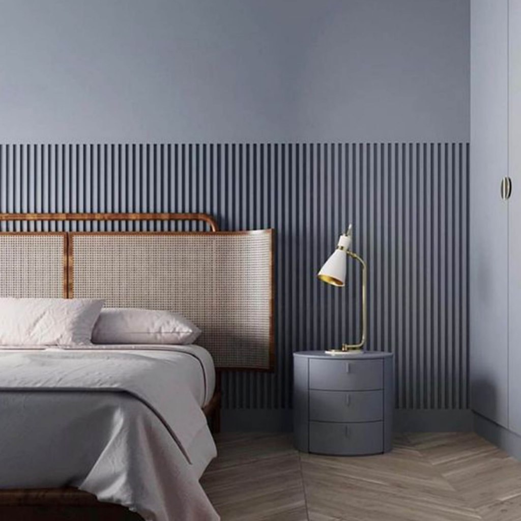 Slat Wall Panel Kisi List Dinding Moulding Molding Dekorasi Rumah Ruang Tamu Kamar Tidur Anti Rayap