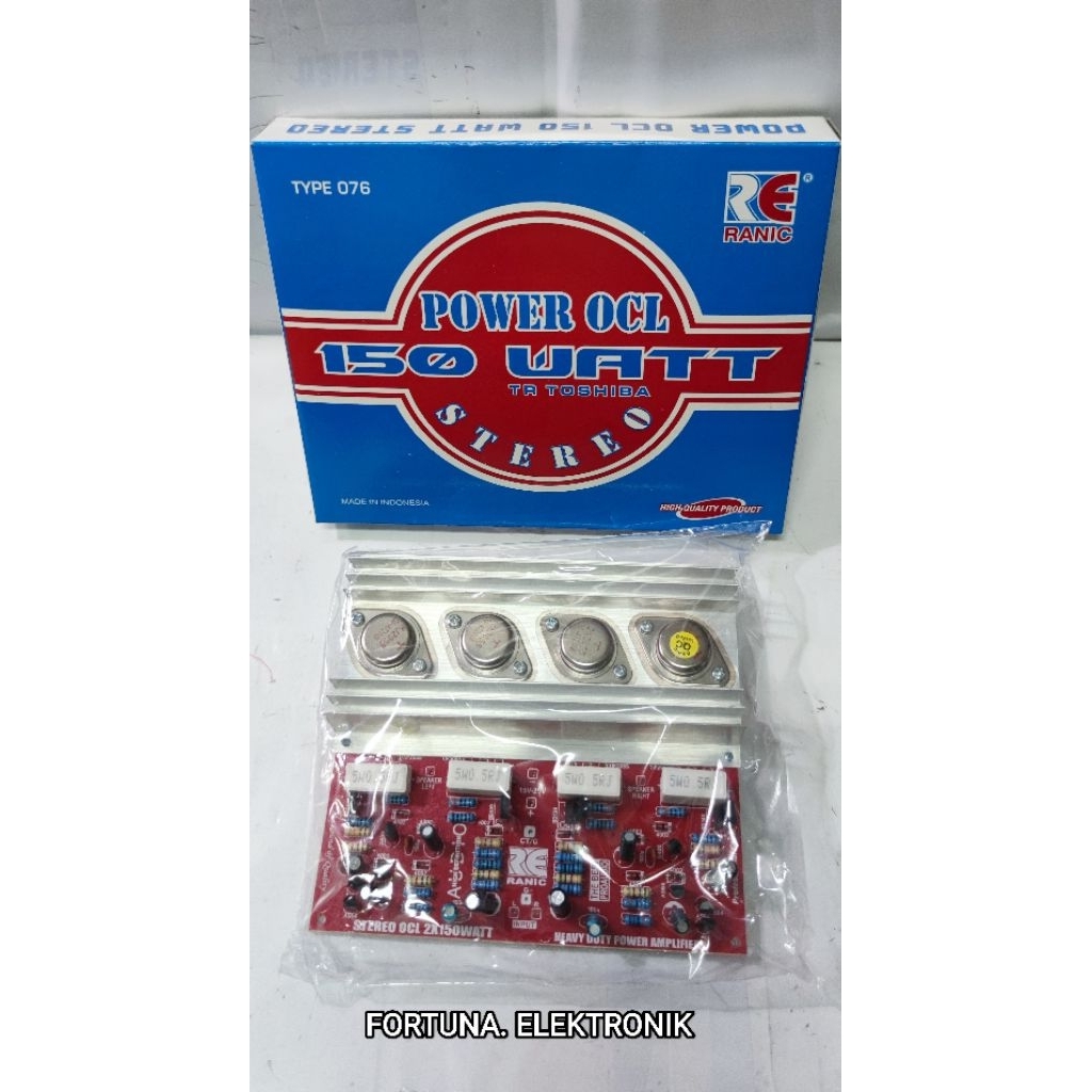 RANIC KIT POWER OCL STEREO 150WATT TR JENGKOLAN TOSHIBA TYPE(076)
