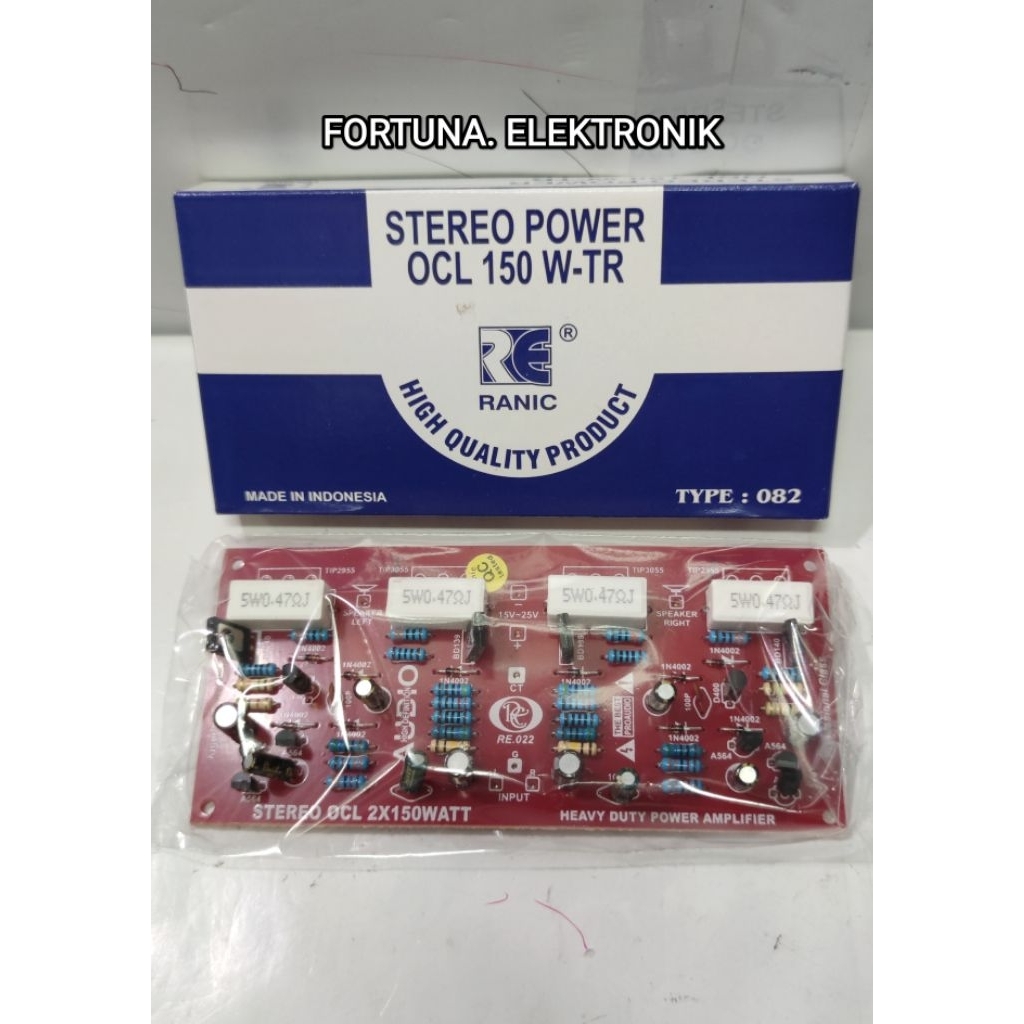 RANIC KIT POWER OCL STEREO 150WATT TYPE(082)TANPA TR Final