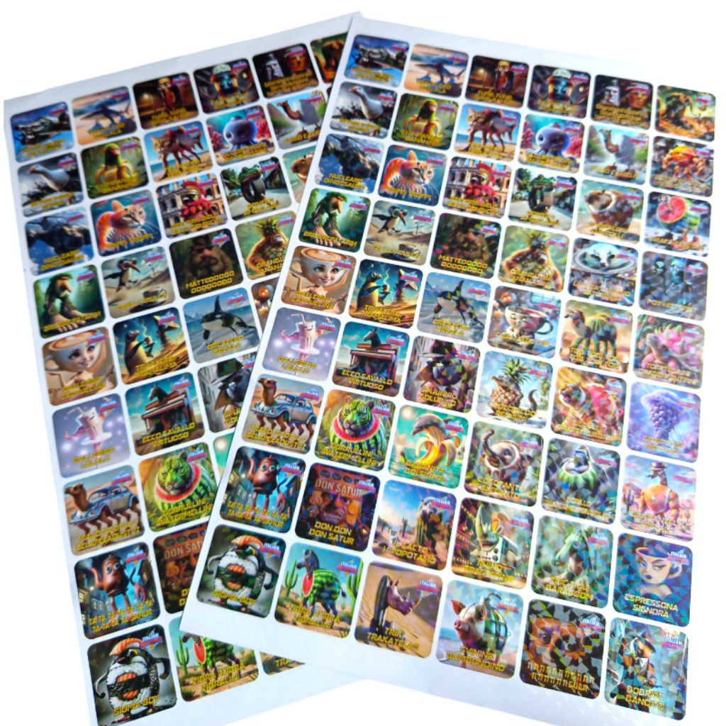 

1 Lembar Stiker Tung Tung Sahur Stiker Isi 48 Pcs Stiker Hologram