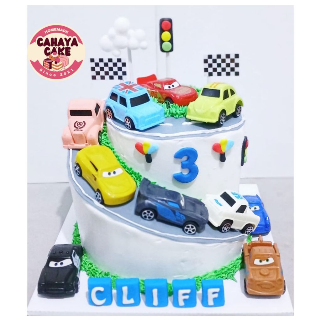 

Cars Custom Cake/ Kue Ulang Tahun Mobil / Kue Ultah Anak Laki Laki