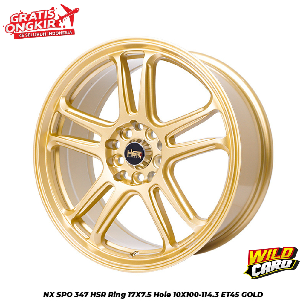 Velg Racing R17 pnp Mobil Altiz new Avanza New Crv DLL HSR NX SPO R17 ET 45 Gold