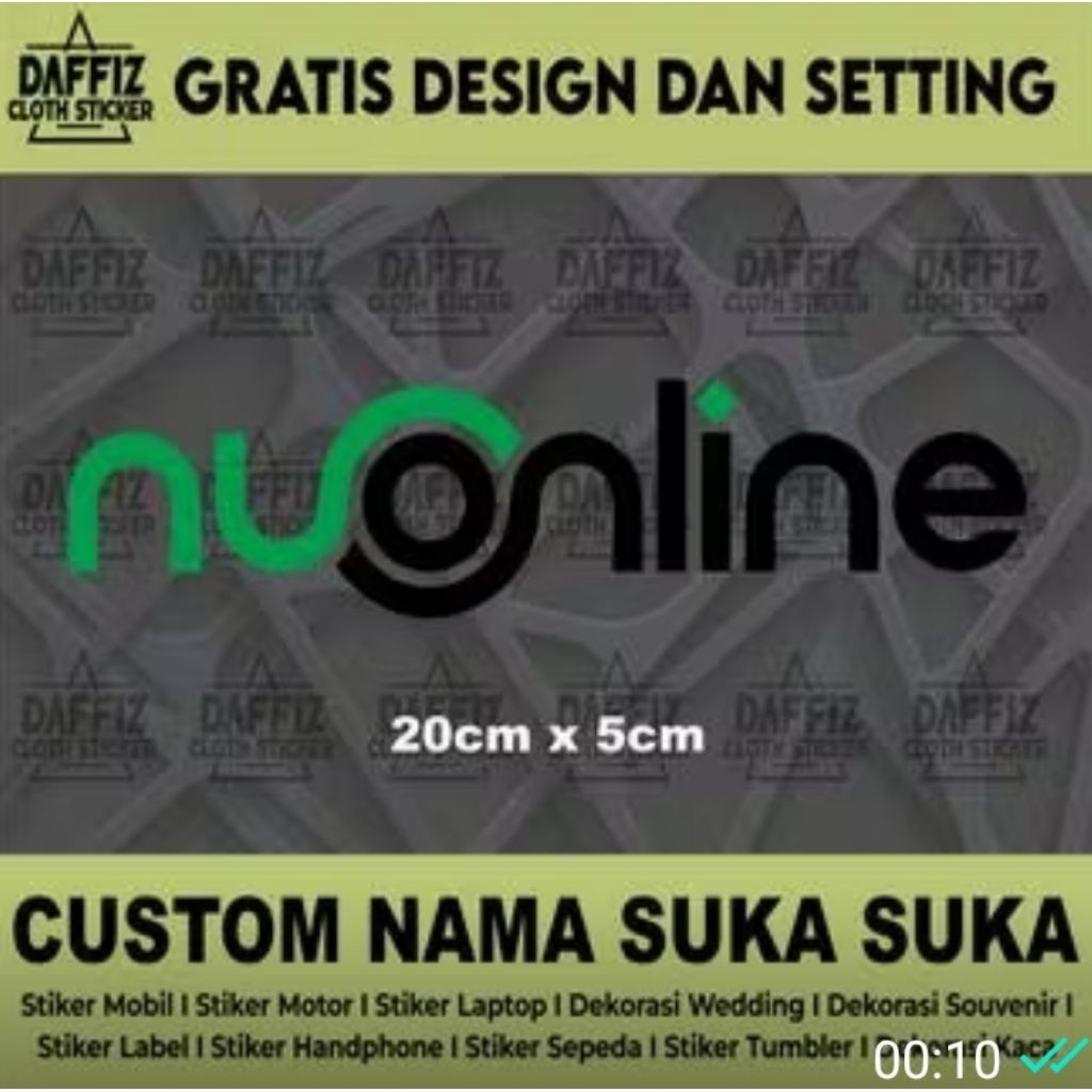 

STIKER CUTTING NUONLINE 2 WARNA