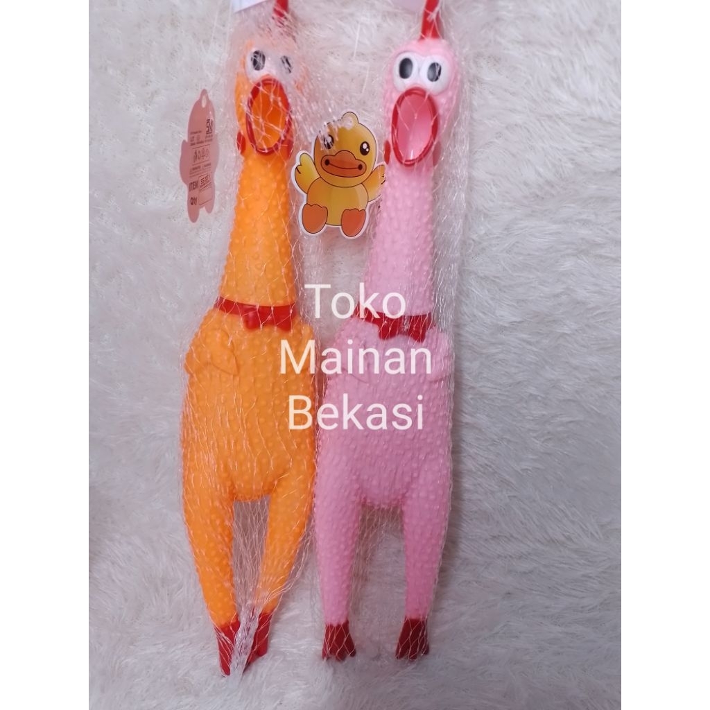 MAINAN AYAM BERKOKOK UKURAN -+38CM