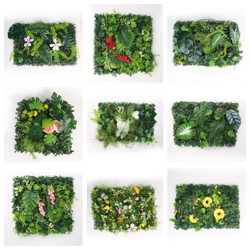 Daun Sintesis Premium Hias Ornamen Dekorasi Rumah Pagar Dinding Roll  Rumput Buatan Plastik