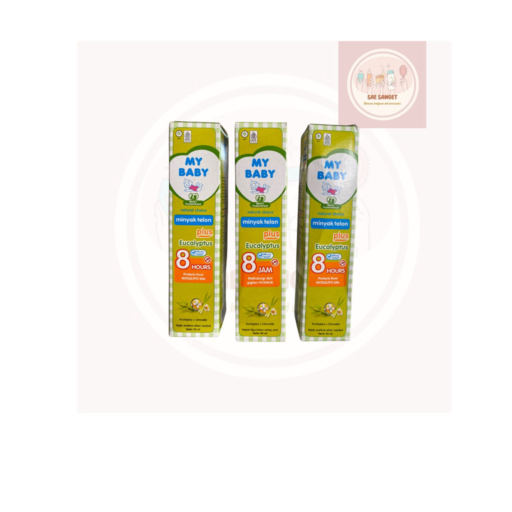 MY BABY MINYAK TELON PLUS EUCALYPTUS 90ML / MINYAK TELON MY BABY / MINYAK TELON EUCALYPTUS