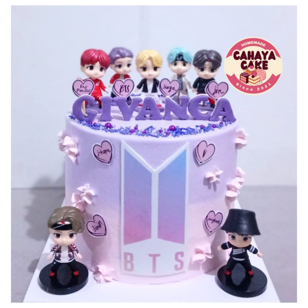 

BTS Custom Cake/ Kue Ulang Tahun BTS / Kue Ultah Anak Perempuan