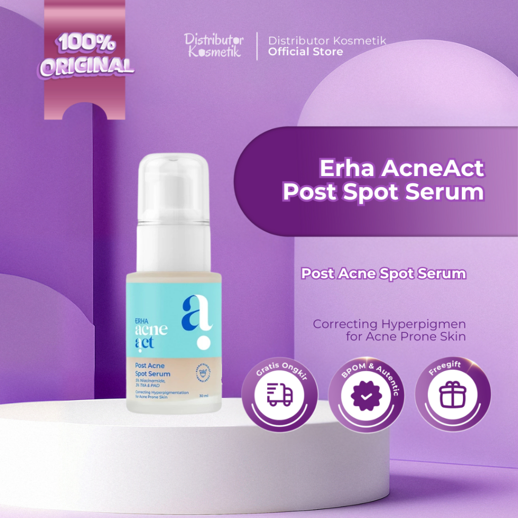 [ AGEN RESMI ] ERHA Acneact Post Acne Spot Serum 30ml - Erha Skincare Serum Untuk Menyamarkan Bekas 