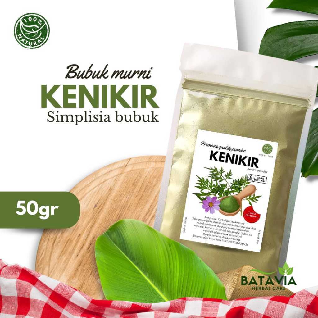 

Daun Kenikir Bubuk Murni Wild Cosmos Leaf Powder Premium Herbs Time