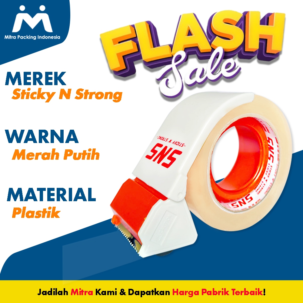 

Tempat Lakban / Tape Dispenser 2 Inch SNS - Mitra Packing Indonesia