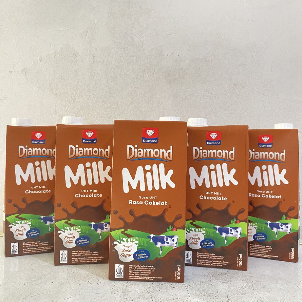 Diamond susu uht rasa cokelat 1 liter | uht diamond | susu uht rasa cokelat | susu uht