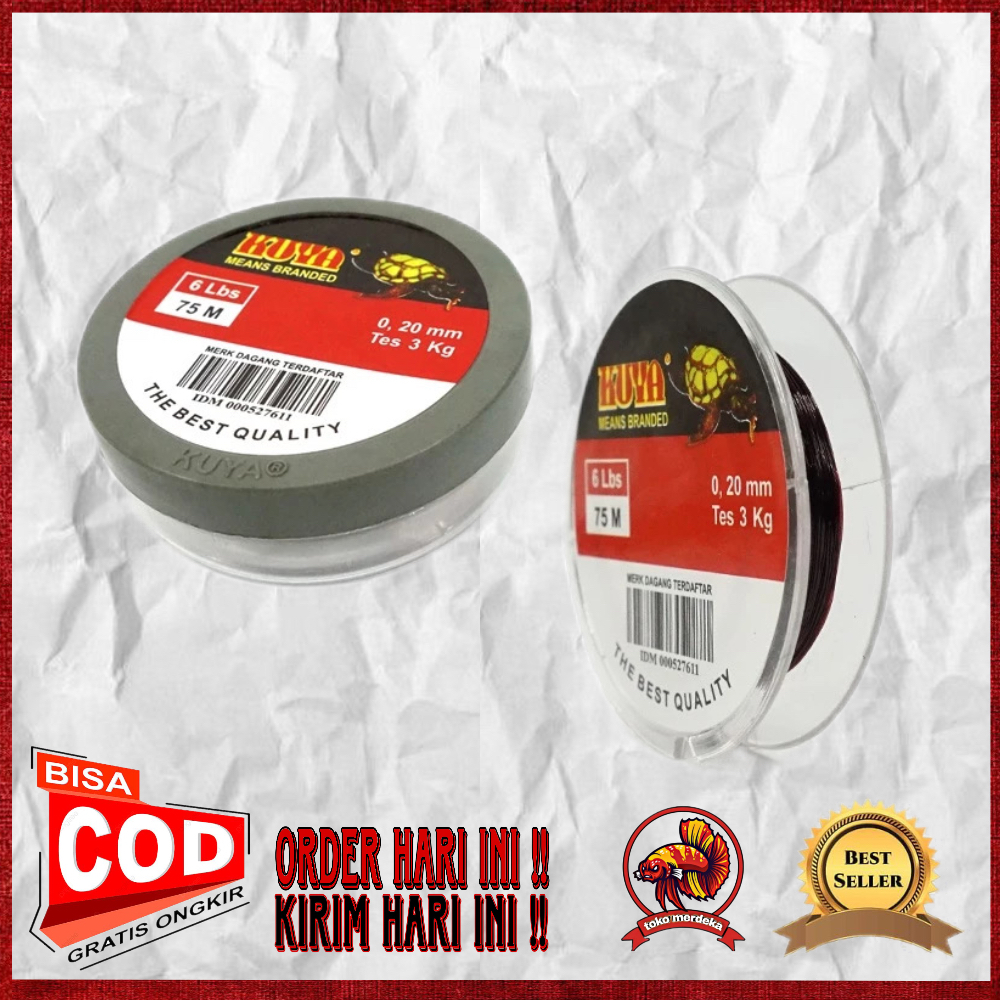 Senar pancing cap kuya 75m