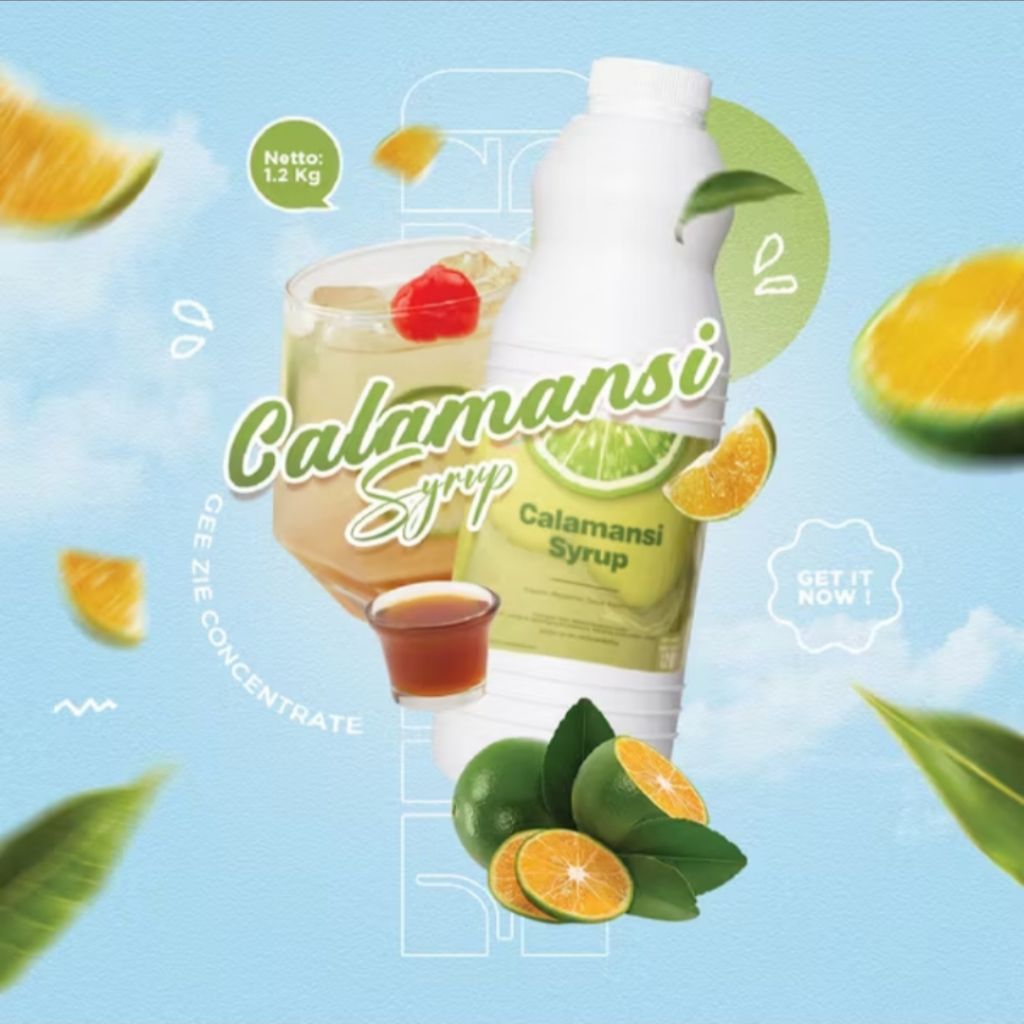 

GEE ZIE CALAMANSI - Sirup Rasa Jeruk Kasturi 1.2 KG