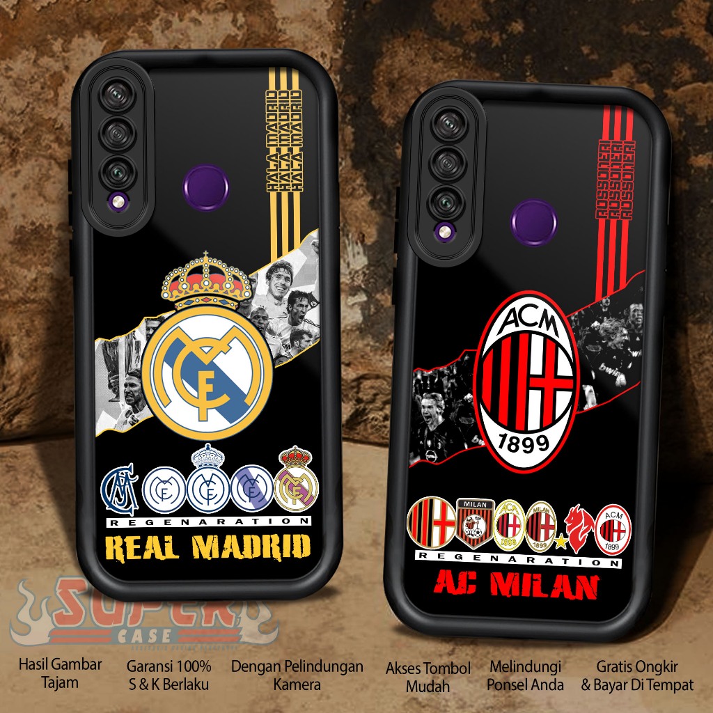 Case Hp For HUAWEI Y6P 2020 FOOTBALL SoftCase Glossy casing Handphone Silikon Glass