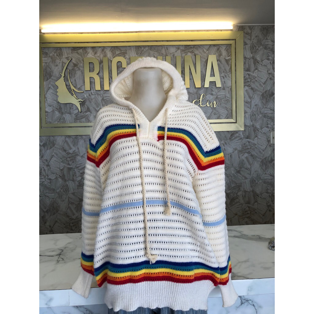 Sweter Rajut Wanita Oversize Korean Style