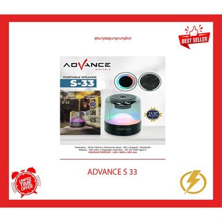 SPEAKER AKTIF ADVANCE PORTABLE BLUETOOTH - S 33