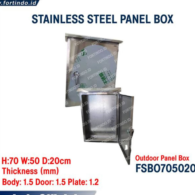Stainless Panel Box Outdoor FSBO705020 IP55 Merk FORT