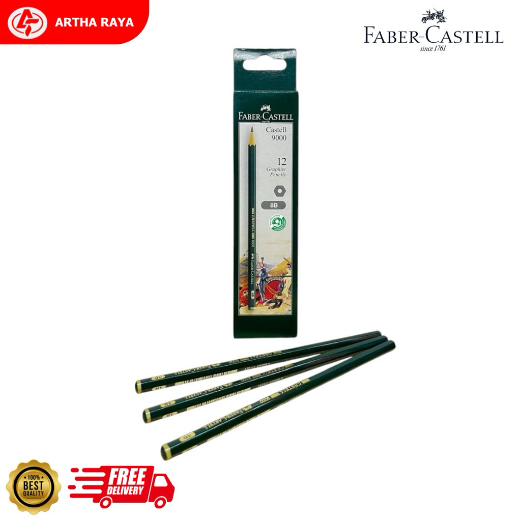 

Pensil Faber Castell 9000 Tipe 8B satuan (1 PCS)