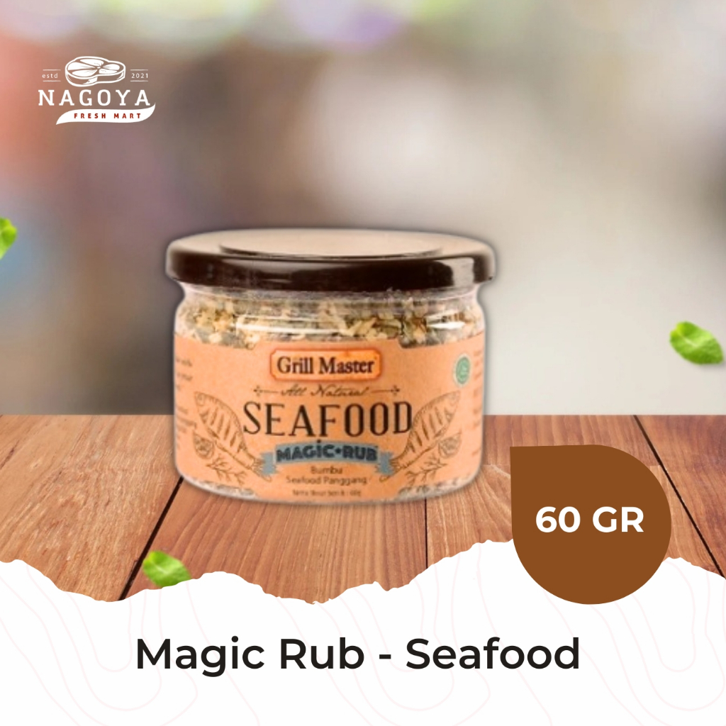 

Magic Rub Seafood Jay by Grill Master 60 GR | Bumbu Marinasi