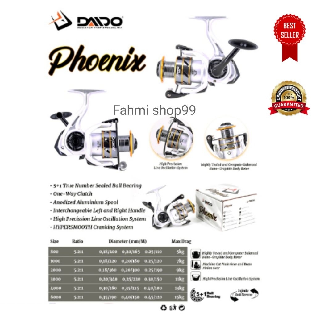 Reel Daido PHOENIX / DYNAMITE 2000 One Way Original