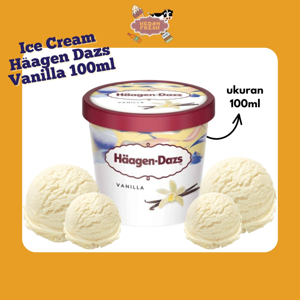 

Ice Cream Haagen Dazs Mini Cup Vanilla 100 ML