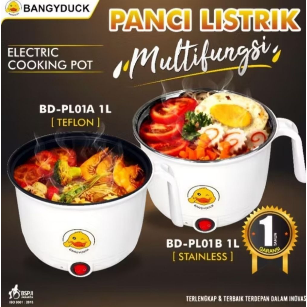 Panci listrik serbaguna ( merebus,menggoreng,memanggang)