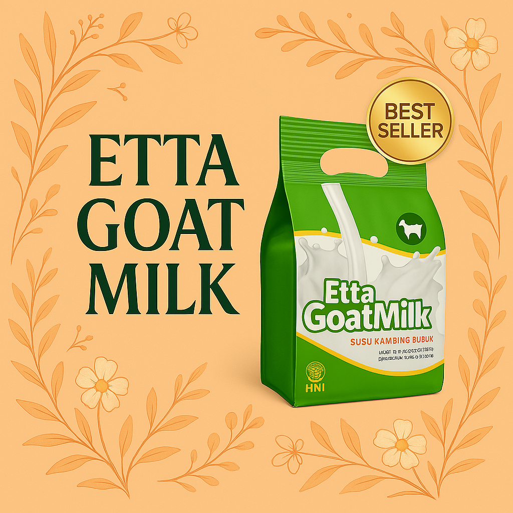 

Susu Etta Goatmilk Etawa Halal Aman untuk Ibu Menyusui & Anak 1 Tahun
