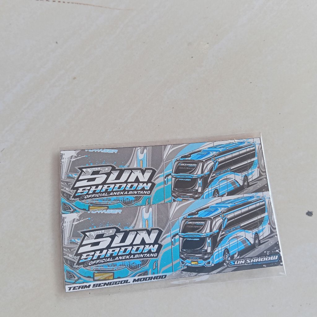 

stiker bus aneka bintang "sun shadow